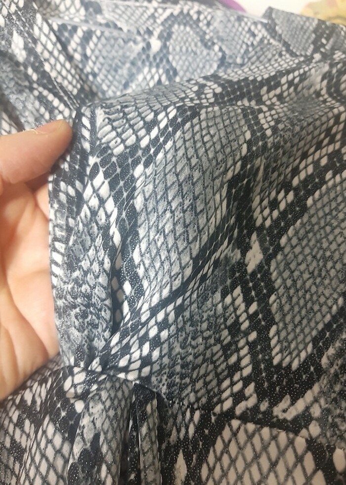 Yep yeni, esnek ışıltılı desenli şık elbise  alan.pişman olmaz. - Görsel 3