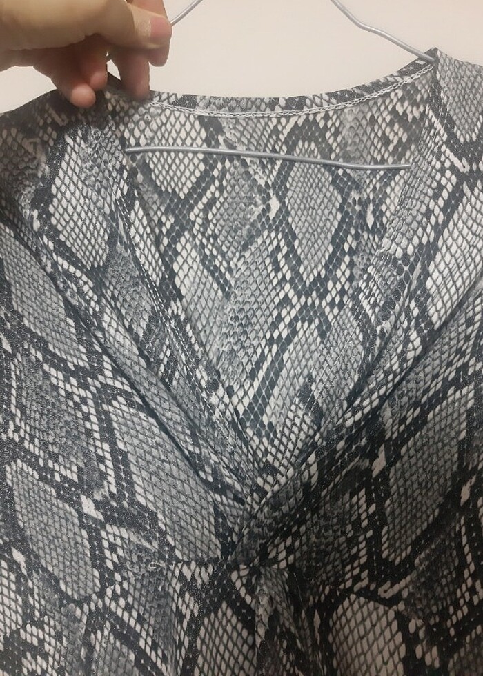 Yep yeni, esnek ışıltılı desenli şık elbise  alan.pişman olmaz. - Görsel 4