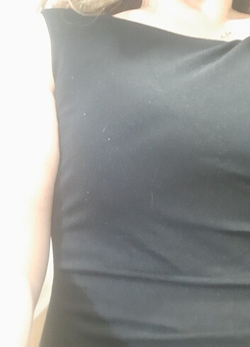 Gusto siyah elbise - Görsel 8