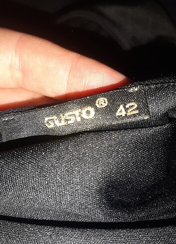 42 Beden siyah Renk Gusto siyah elbise