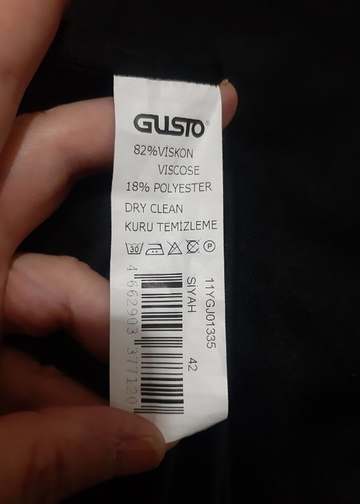 Gusto siyah elbise - Görsel 2