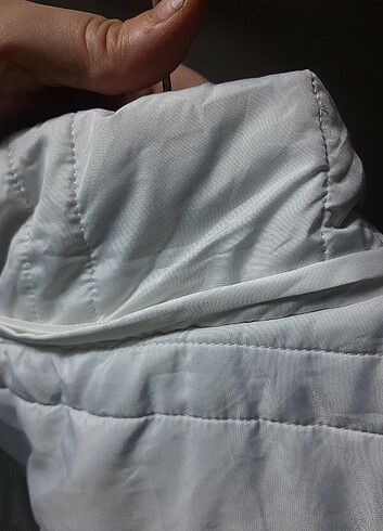 Beyaz hafif mont - Görsel 5