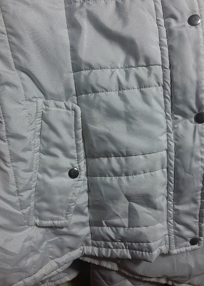 Beyaz hafif mont - Görsel 3