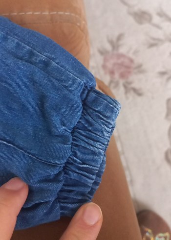 çocuk Bol Kesim  Kot  kar Pantolonu - Görsel 2