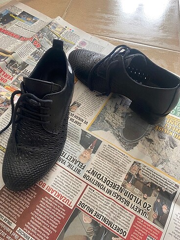 36 Beden siyah Renk Deri ayakkabı