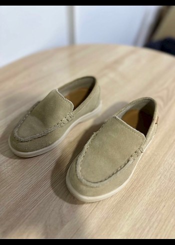 Bej Erkek Çocuk Süet Loafer - Görsel 2