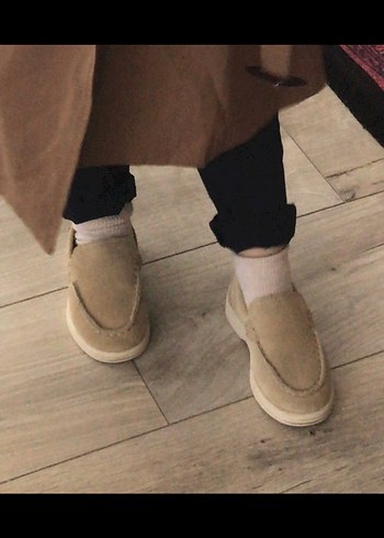 Bej Erkek Çocuk Süet Loafer - Görsel 3