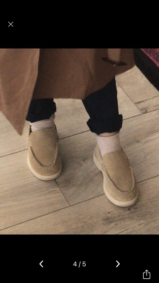 Bej Erkek Çocuk Süet Loafer - Görsel 3