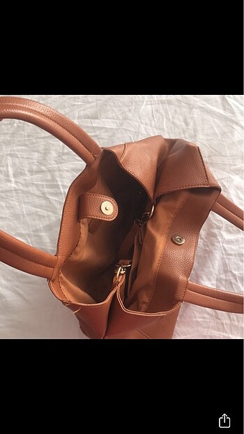 Mavi deri çanta - Görsel 3