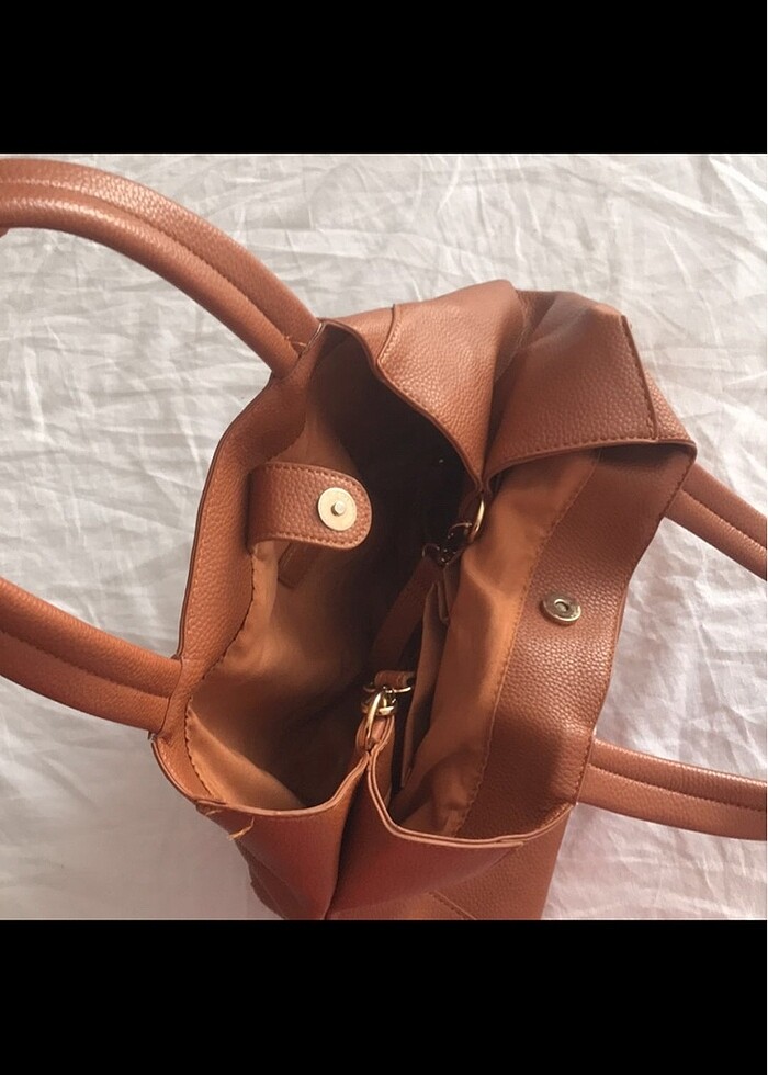 Mavi deri çanta - Görsel 3