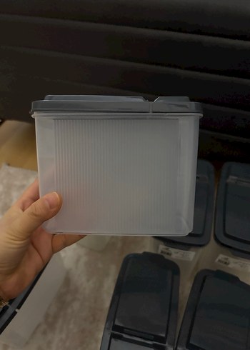 Gri Plastik Mutfak Saklama Kabı - Görsel 3