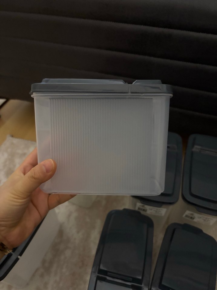 Gri Plastik Mutfak Saklama Kabı - Görsel 3