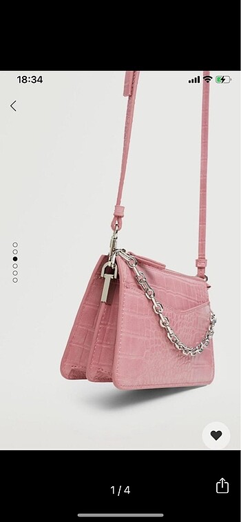 Mango pembe çanta