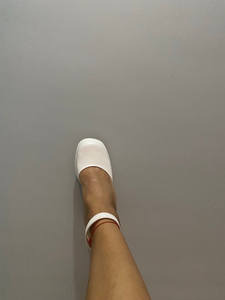 Beyaz Platform Topuklu Kadın Ayakkabı - Görsel 5