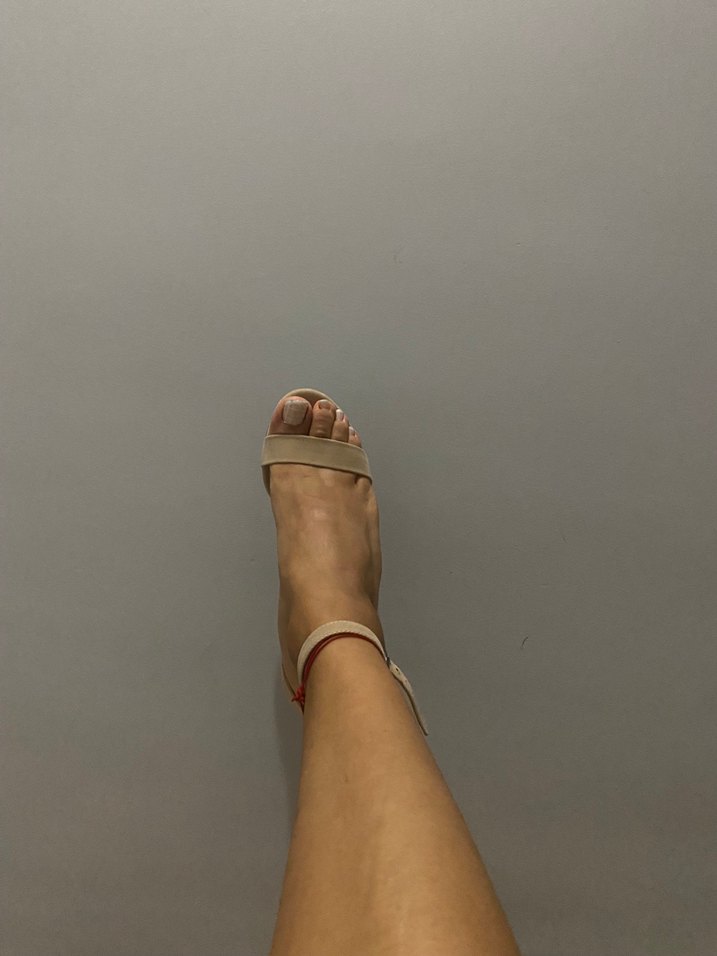 Bej İnce Topuklu Kadın Abiye Ayakkabı - Görsel 2