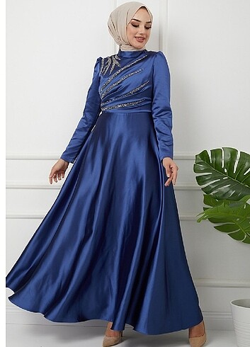 Tesettür abiye elbise - Görsel 2