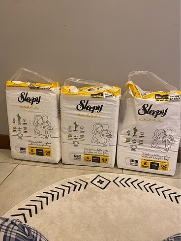 6 Beden: 16+ kg Beden Sleppy extra 6 numara(15-27 kg) XL