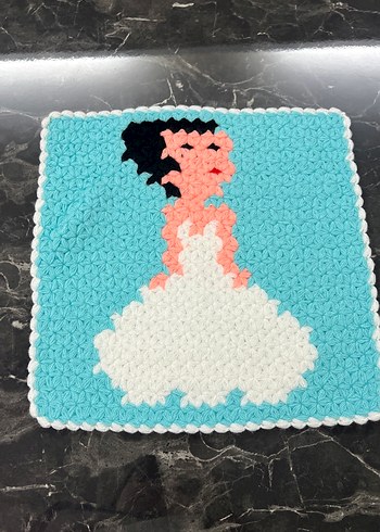 Renkli El Örgüsü Banyo lifleri - Görsel 8