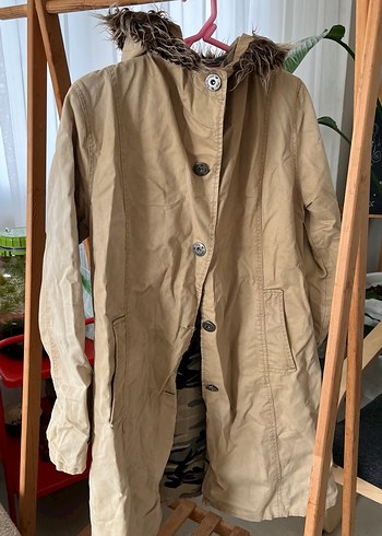 Kürklü Bej Kadın Ceket - Görsel 3