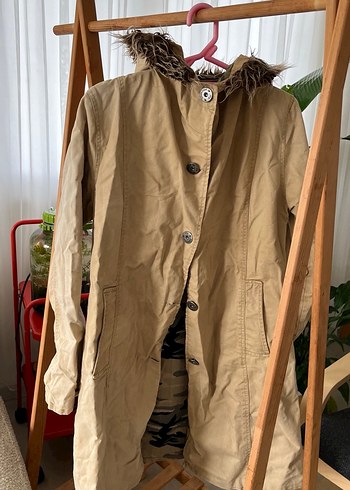 Kürklü Bej Kadın Ceket - Görsel 2