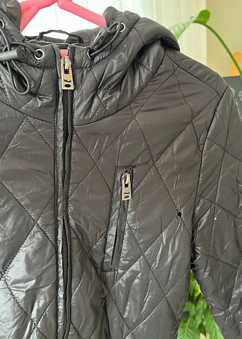 Fermuarlı Siyah Kadın Mont - Görsel 5