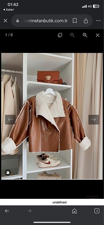 Oversize deri ceket