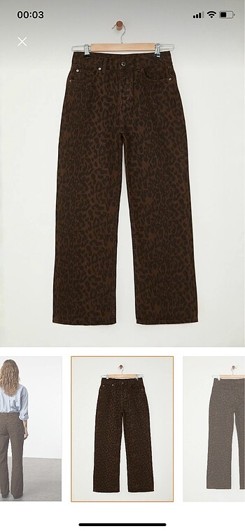 l Beden Trendyolmilla Leopar Desenli Pantolon