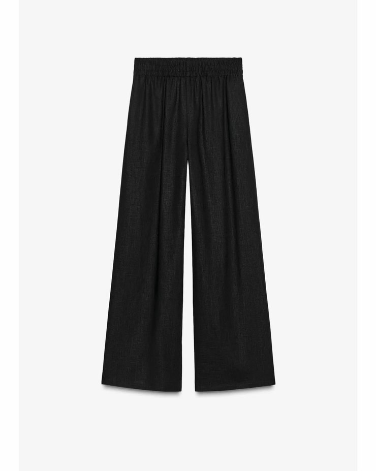 Zara genis paca keten pantolon - Görsel 3