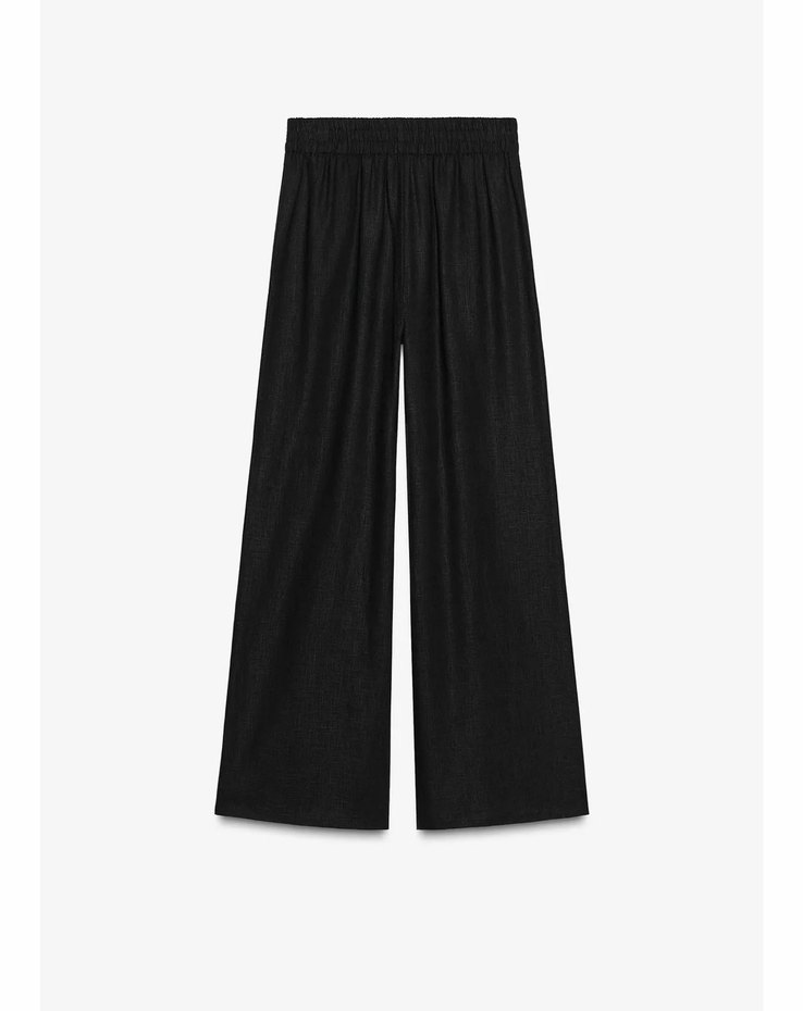 Zara genis paca keten pantolon - Görsel 4