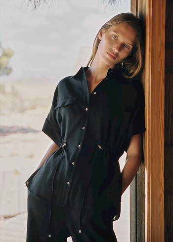 Zara keten safari gömlek