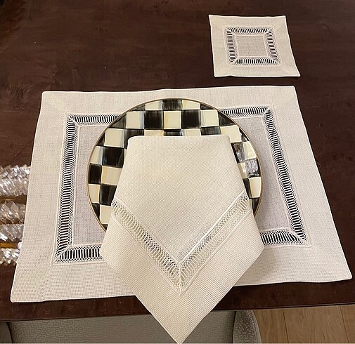 Zara Home Kolberli amerikan servis yemek peçetesi kokteyl peçetesi
