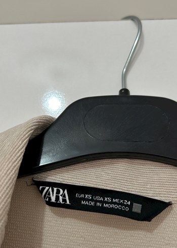 Zara Bej Keten Kadın Gömlek Uzun Kollu - Görsel 2