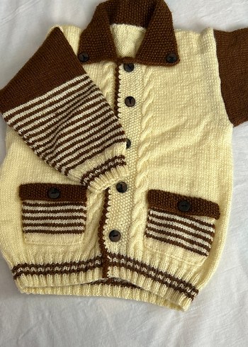 Erkek Çocuk Bohem Tarz Örgü Hırka - Görsel 2