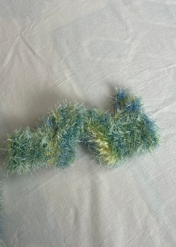 Yeşil Bağlamalı Örgü Çocuk hırka - Görsel 3