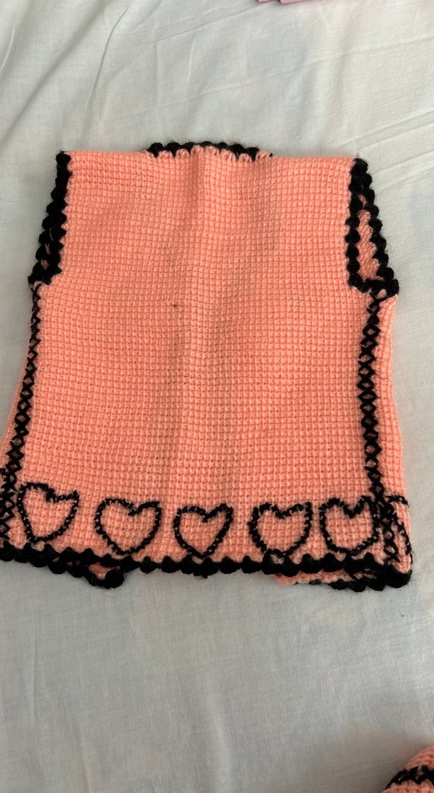 Kız bebek yelek etek takım - Görsel 2