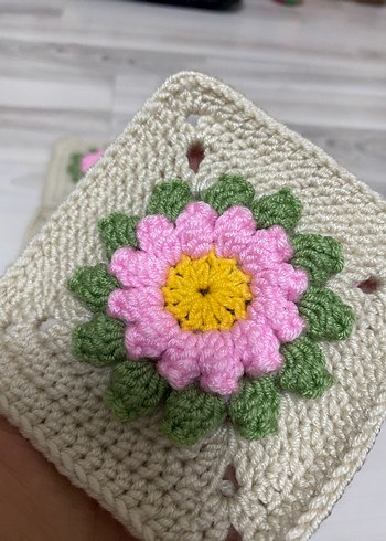 Bohem Çiçekli El Örgüsü 10 motif - Görsel 5