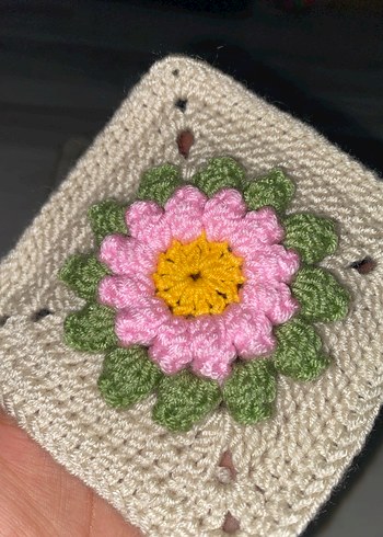 Bohem Çiçekli El Örgüsü 10 motif - Görsel 4