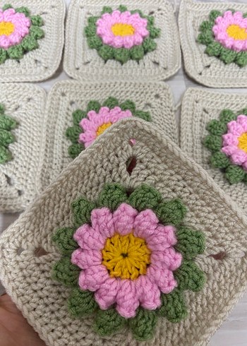 Bohem Çiçekli El Örgüsü 10 motif - Görsel 2