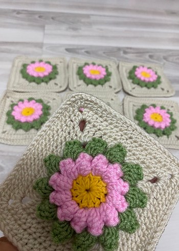 Bohem Çiçekli El Örgüsü 10 motif - Görsel 6