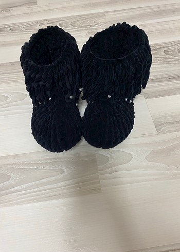 Kadın Siyah Örgü Panduff - Görsel 2