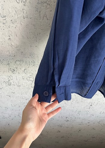 Diğer Laciver ince oversize gömlek