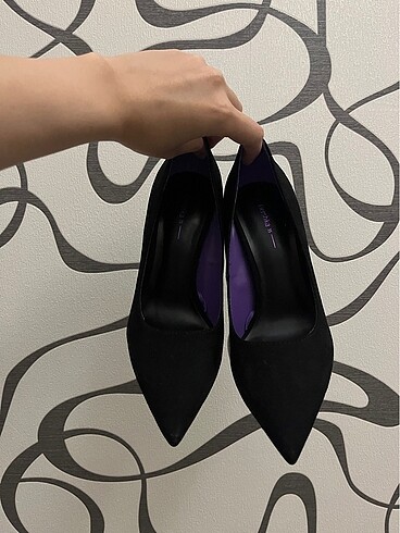 Bershka Bershka siyah süet stiletto