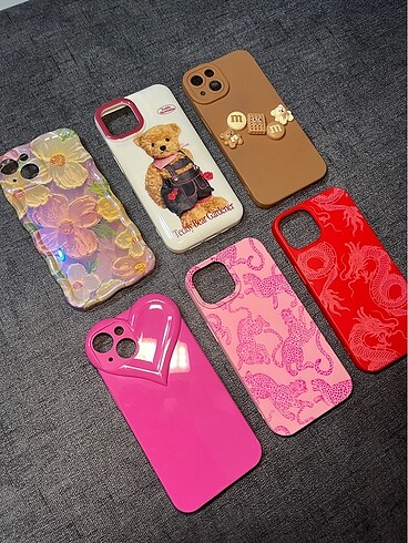 İphone 13 telefon kılıfı ayıcık leopar
