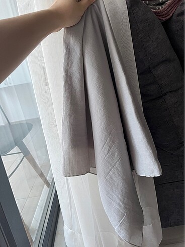 Valor scarf pamuk kraş şal gri