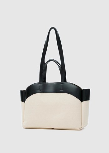 Zara Minimalist Siyah-Beyaz Kadın Çanta