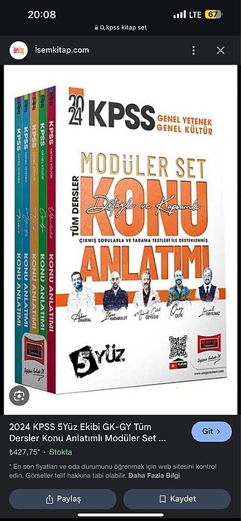 Kpss kitap set