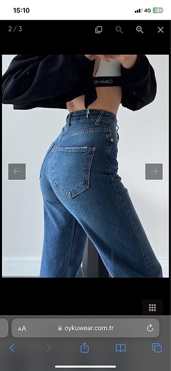 34 Beden Koyu Lacivert Jean