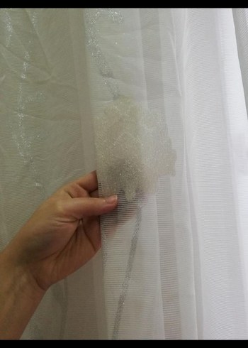 Modern Klasik Beyaz Tül Perde - Görsel 3