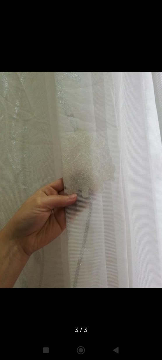 Modern Klasik Beyaz Tül Perde - Görsel 3