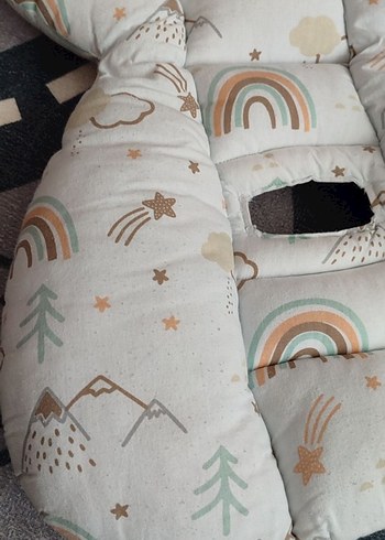 Beyaz Gri puset örtüsü - Görsel 6